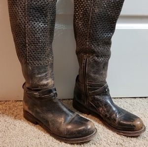 Bed Stu Cambridge boots 8.5 distressed black